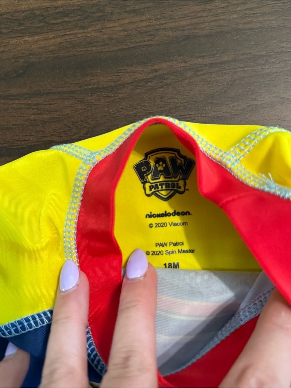Baby boy paw patrol swim shirt - Picture 3 of 3